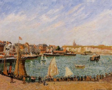 カミーユ・ピサロ Painting - 午後の日差し インナーハーバー ディエップ 1902年 カミーユ・ピサロ